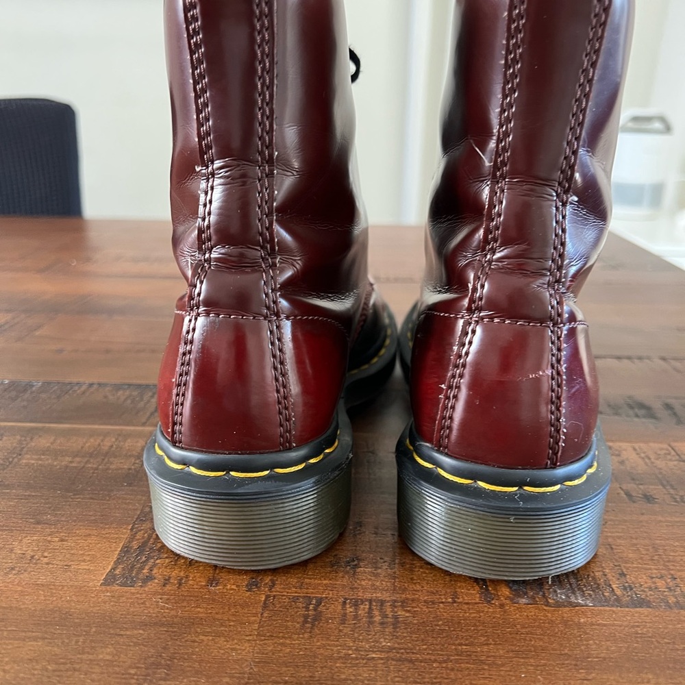 Dr. Martens Burgundy Ankle Boots - Picture 4 of 4